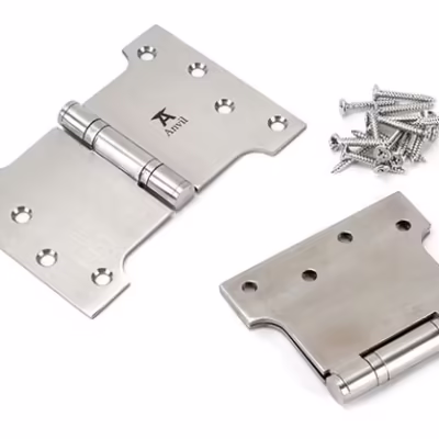 Satin SS 4" x 4" x 6" Parliament Hinge (pair) - Image 3