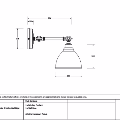 Smooth Nickel Brindley Wall Light in Birch - Image 2