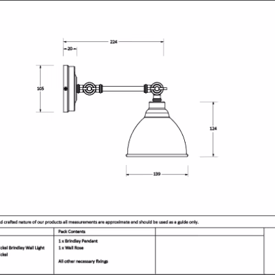 Smooth Nickel Brindley Wall Light - Image 2