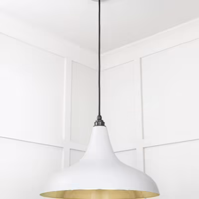 Smooth Brass Frankley Pendant in Birch - Image 5