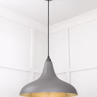 Smooth Brass Frankley Pendant in Bluff - Image 4