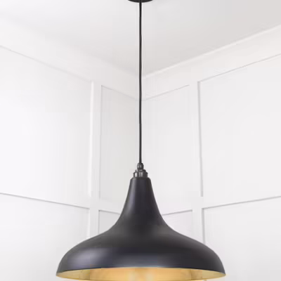 Smooth Brass Frankley Pendant in Elan Black - Image 4