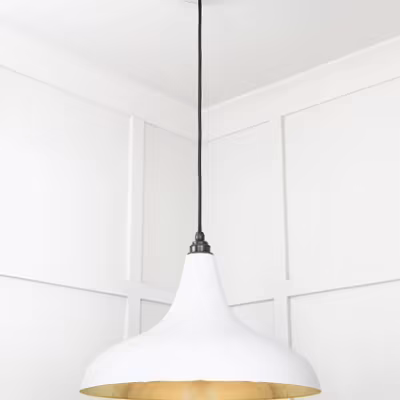 Smooth Brass Frankley Pendant in Flock - Image 4