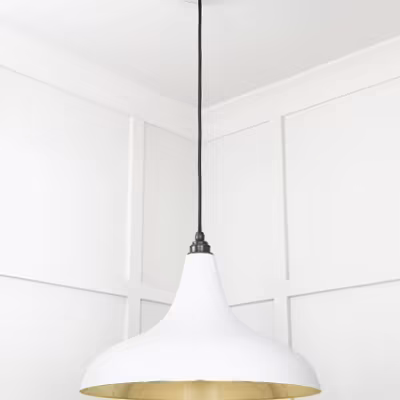 Smooth Brass Frankley Pendant in Flock - Image 5