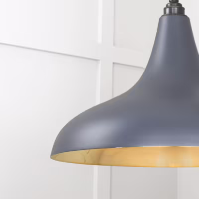 Smooth Brass Frankley Pendant in Slate - Image 6