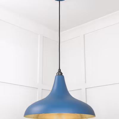 Smooth Brass Frankley Pendant in Upstream - Image 4
