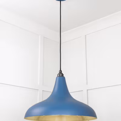Smooth Brass Frankley Pendant in Upstream - Image 5