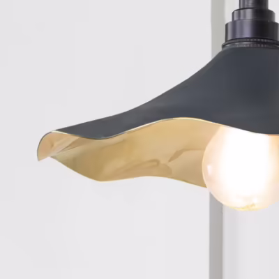 Smooth Brass Flora Wall Light in Soot - Image 4