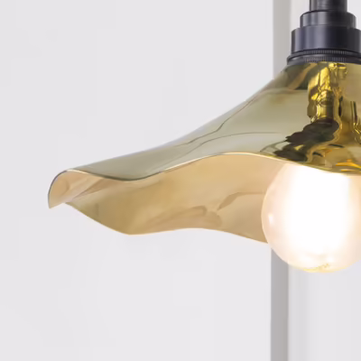 Smooth Brass Flora Wall Light - Image 4
