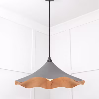 Smooth Copper Flora Pendant in Bluff - Image 4