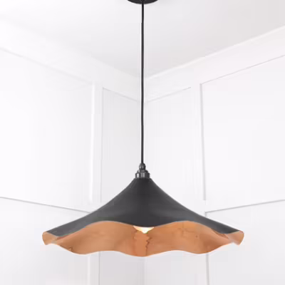 Smooth Copper Flora Pendant in Elan Black - Image 4