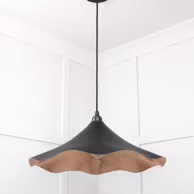 Smooth Copper Flora Pendant in Elan Black - Image 5