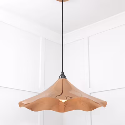 Smooth Copper Flora Pendant - Image 4