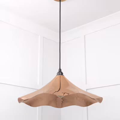 Smooth Copper Flora Pendant - Image 5