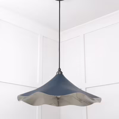 Smooth Nickel Flora Pendant in Dusk - Image 5