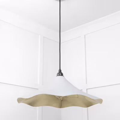 Smooth Brass Flora Pendant in Birch - Image 5