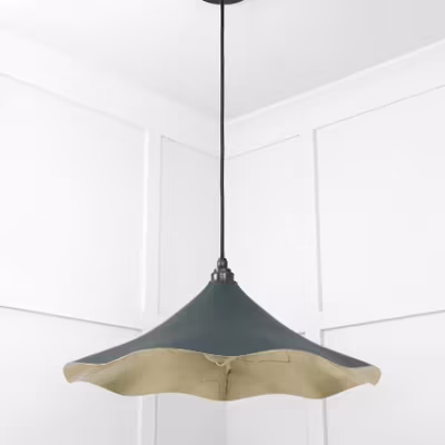 Smooth Brass Flora Pendant in Dingle - Image 5