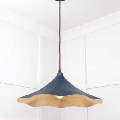 Smooth Brass Flora Pendant in Dusk - Image 4