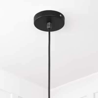 Smooth Brass Flora Pendant in Elan Black - Image 7