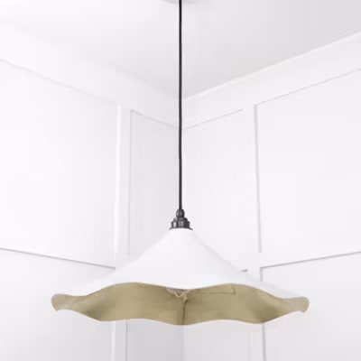 Smooth Brass Flora Pendant in Flock - Image 5