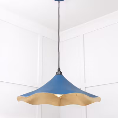 Smooth Brass Flora Pendant in Upstream - Image 4
