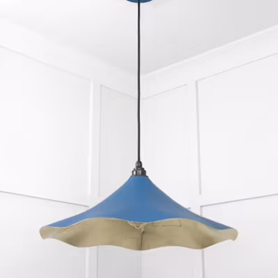 Smooth Brass Flora Pendant in Upstream - Image 5