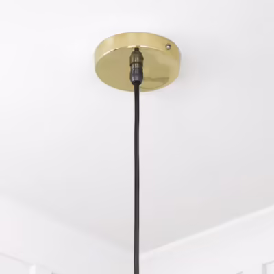 Smooth Brass Flora Pendant - Image 7