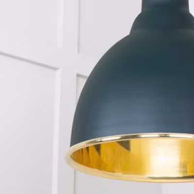 Smooth Brass Brindley Cluster Pendant in Dingle - Image 4