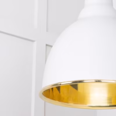 Smooth Brass Brindley Cluster Pendant in Flock - Image 4