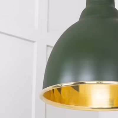 Smooth Brass Brindley Cluster Pendant in Heath - Image 4
