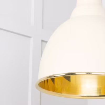 Smooth Brass Brindley Cluster Pendant in Teasel - Image 4