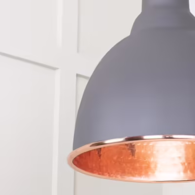 Hammered Copper Brindley Cluster Pendant in Bluff - Image 4