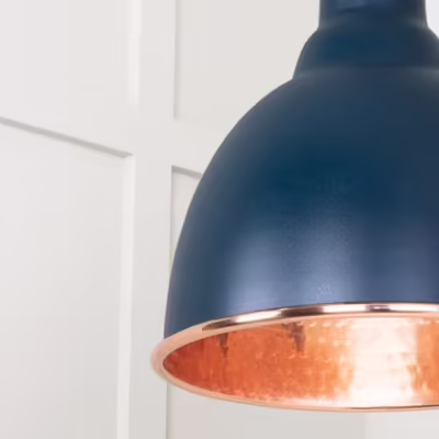 Hammered Copper Brindley Cluster Pendant in Dusk - Image 4
