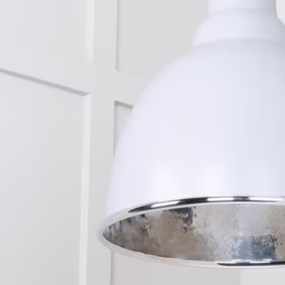 Hammered Nickel Brindley Cluster Pendant in Birch - Image 4