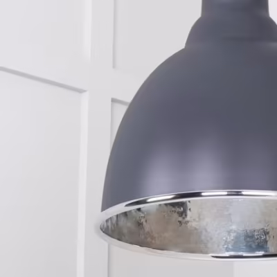 Hammered Nickel Brindley Cluster Pendant in Slate - Image 4