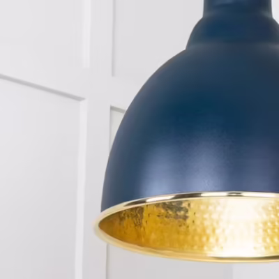 Hammered Brass Brindley Cluster Pendant in Dusk - Image 4