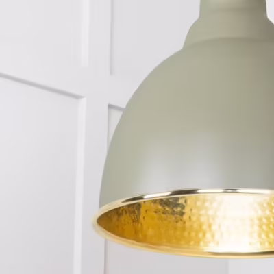 Hammered Brass Brindley Cluster Pendant in Tump - Image 4
