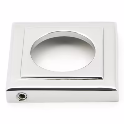 Polished Chrome Avon Round Lever on Rose Set (Square) - Unsprung - Image 5