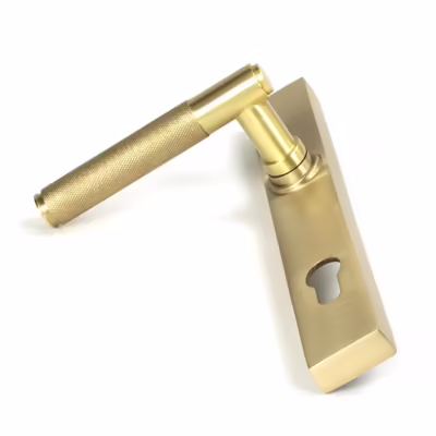 Satin Brass Brompton Slimline Lever Espag. Lock Set - Image 7