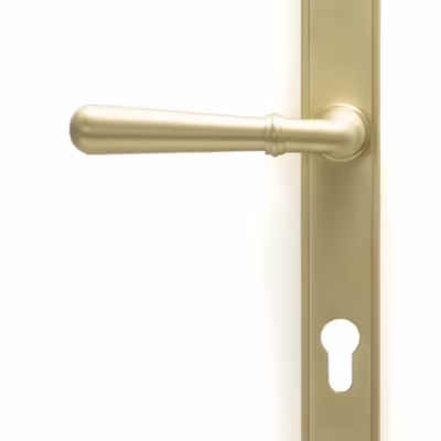 Satin Brass Newbury Slimline Lever Espag. Lock Set - Image 3