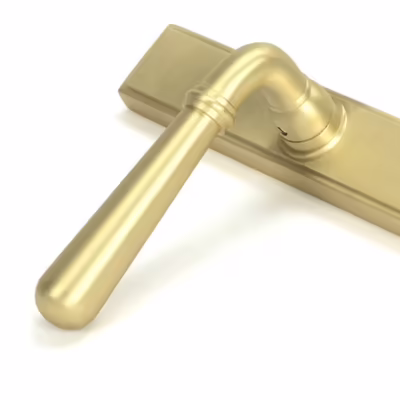 Satin Brass Newbury Slimline Lever Espag. Lock Set - Image 7