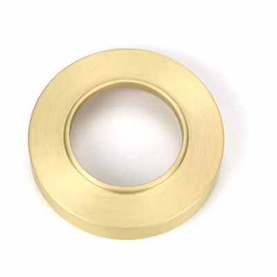Satin Brass Newbury Lever on Rose Set (Plain) - Image 5