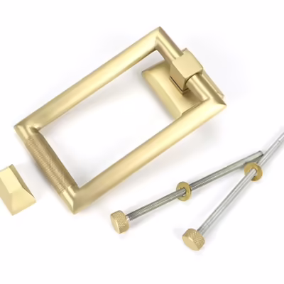 Satin Brass Brompton Door Knocker - Image 4