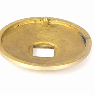 Satin Brass Beehive Centre Door Knob - Image 6