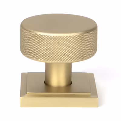 Satin Brass Brompton Mortice/Rim Knob Set (Square) - Image 3