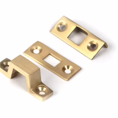 Satin Brass 4" Universal Bolt - Image 3