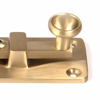Satin Brass 6" Universal Bolt - Image 4