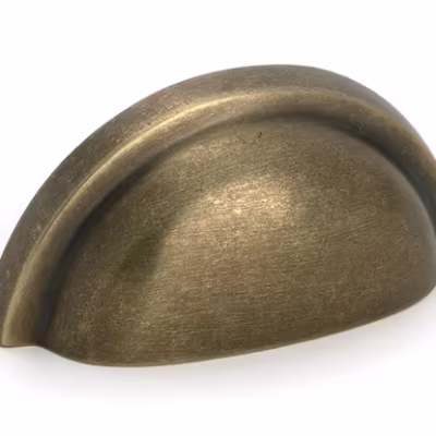 Burnished Brass Regency Concealed Drawer Pull