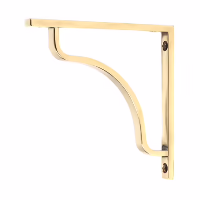Aged Brass Abingdon Shelf Bracket (150mm x 150mm)