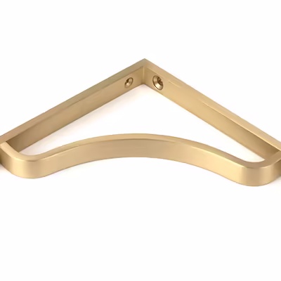 Satin Brass Abingdon Shelf Bracket (150mm x 150mm) - Image 3